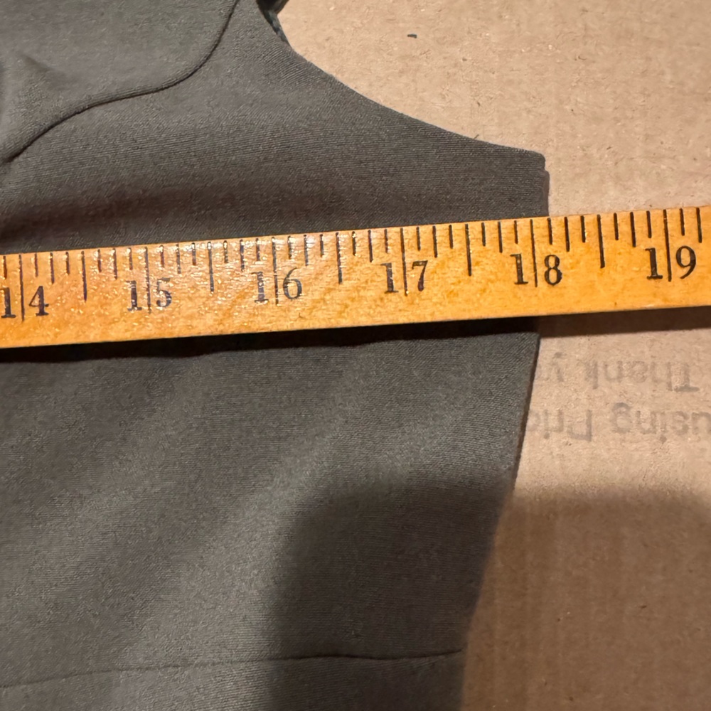 Calvin Klein Olive‎ Green Dress w/ cap sleeves size 8 - Picture 6 of 8